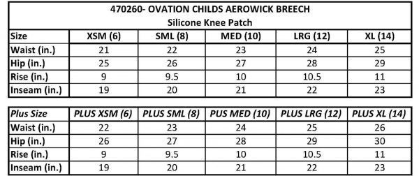 Ovation Aerowick Childs Breech Size Chart compressed